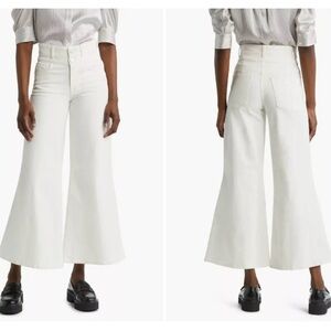 NEW Frame Le Palazzo Double Waistband Crop Wide Leg Jeans